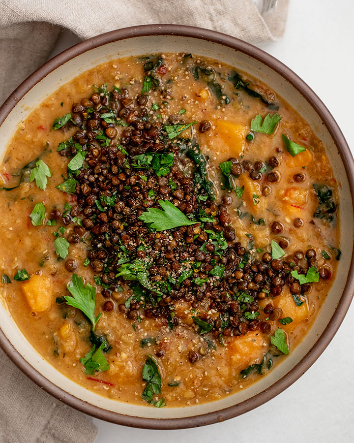 Double Lentil Sweet Potato Soup